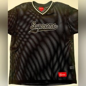 Supreme Black Mesh Jersey